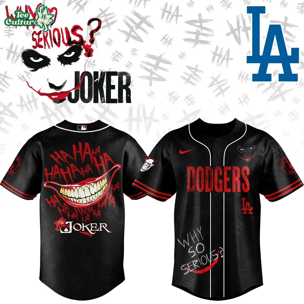 Los Angeles Dodgers x Joker Game Night Limited Edition Baseball Jersey