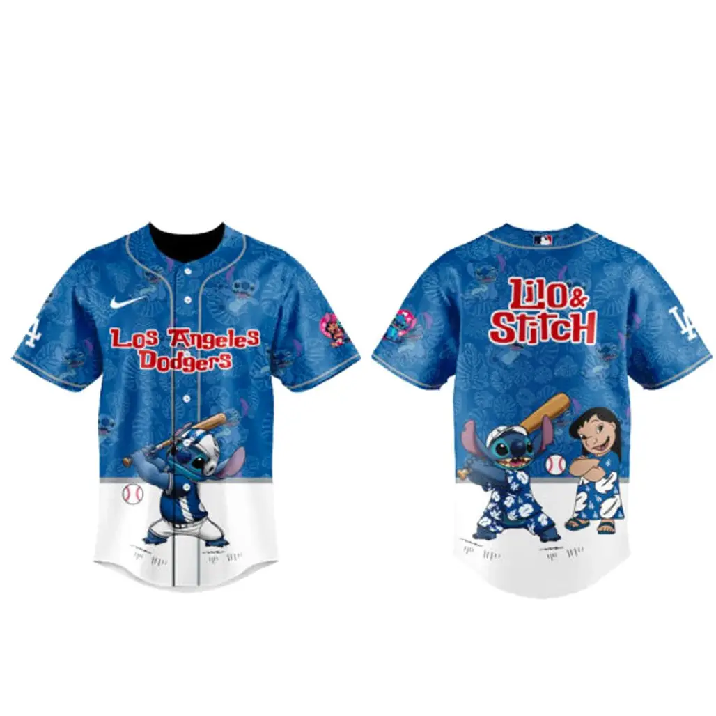 Los Angeles Dodgers x Lilo Stitch Night 2026 Baseball Jersey - Tazila