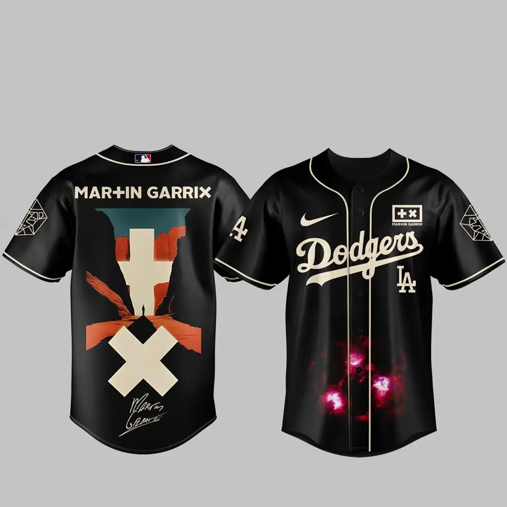 Los Angeles Dodgers x Martin Garrix Americas Tour 2026 Baseball Jersey - Tazila