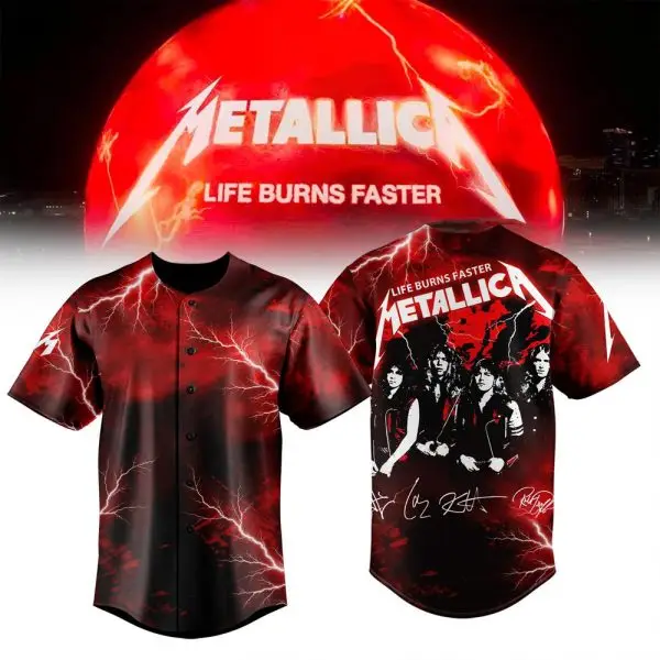 Los Angeles Dodgers X Metallica Life Burns Faster 2026 Baseball Jersey Fan Merch Best Gifts Los Angeles Dodgers X Metallica Life Burns Faster 2026 Baseball Jersey Fan Merch Best Gifts - Image 1