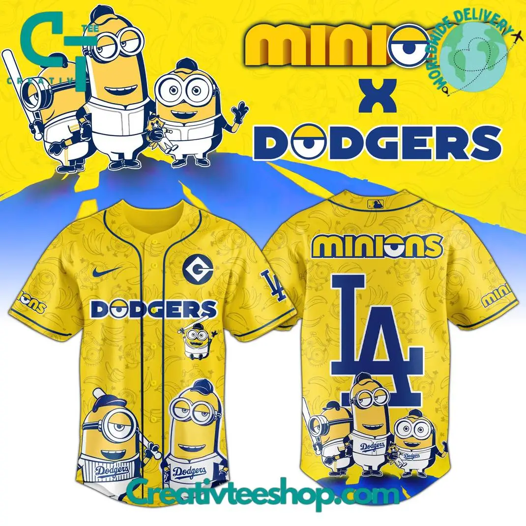 Los Angeles Dodgers X Minions Exclusive Baseball Jersey