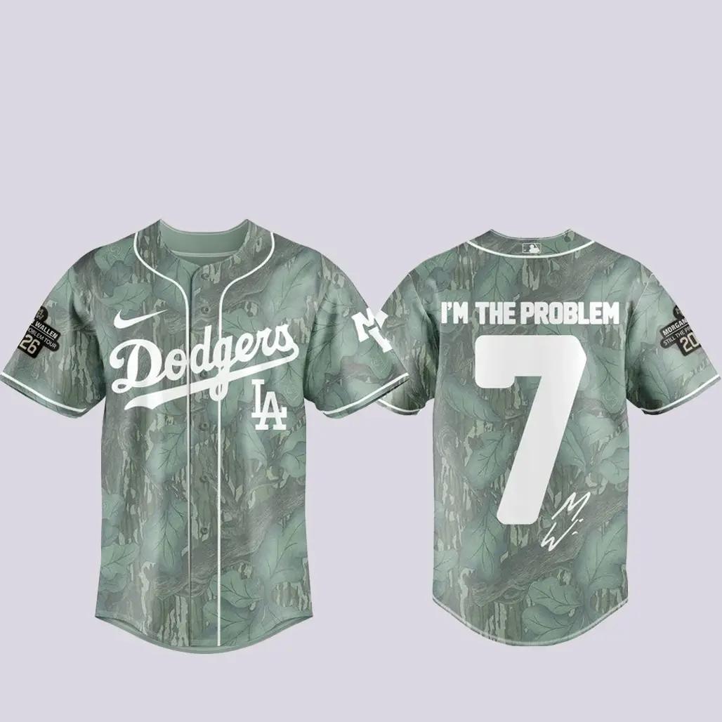 Los Angeles Dodgers x Morgan Wallen Still Problem Tour Baseball Jersey - Tazila