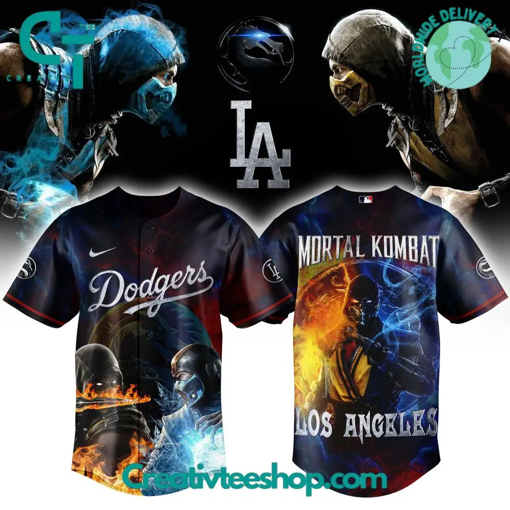 Los Angeles Dodgers X Mortal Kombat Night Limited Edition Baseball Jersey