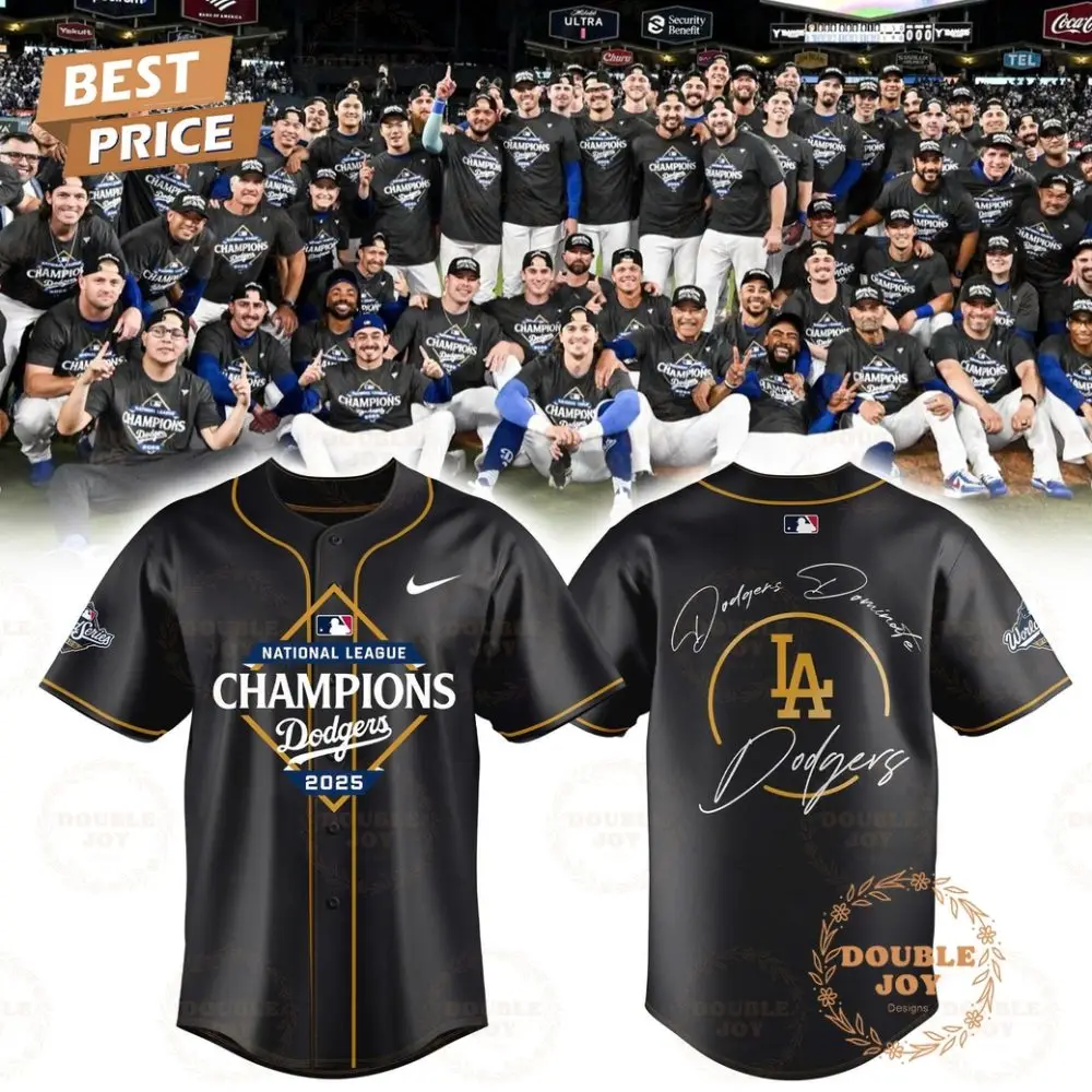 Los Angeles Dodgers X National League Champions 2025 Baseball Jersey