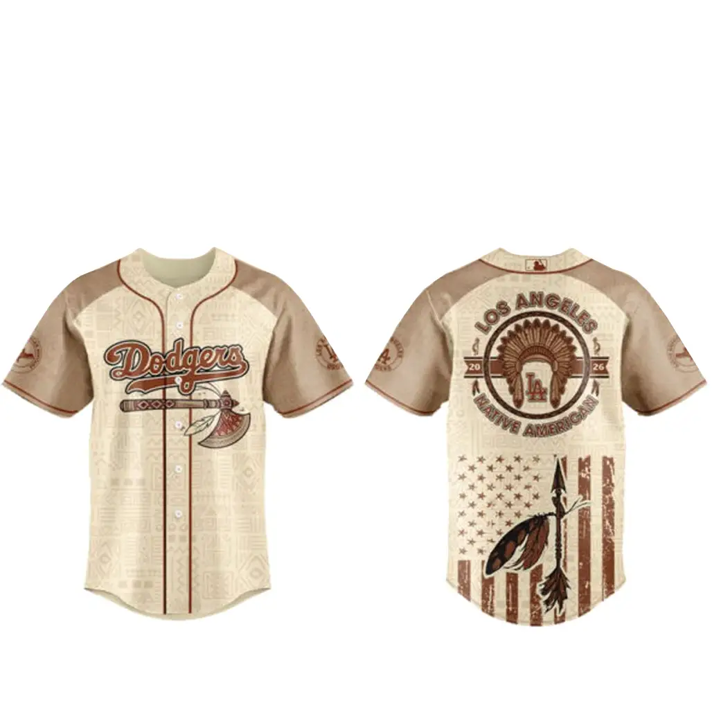 Los Angeles Dodgers x Native American Heritage 2026 Baseball Jersey - Tazila