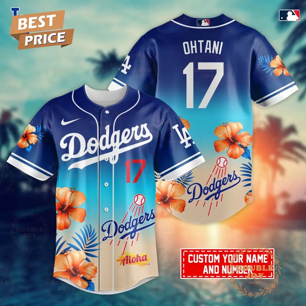 Los Angeles Dodgers x Ohtani Aloha Custom Name Limited Edition Baseball Jersey