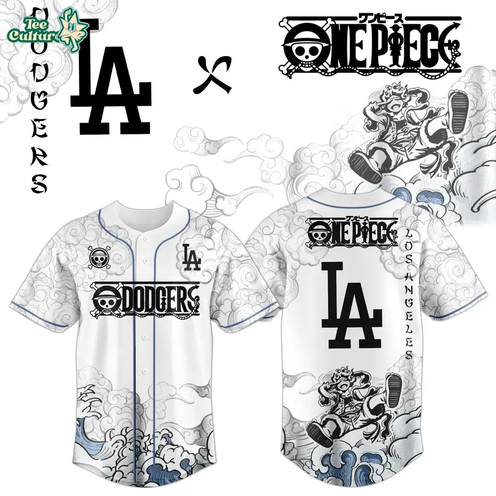 Los Angeles Dodgers x One Piece Jersey 2026 Luffy Gear 5
