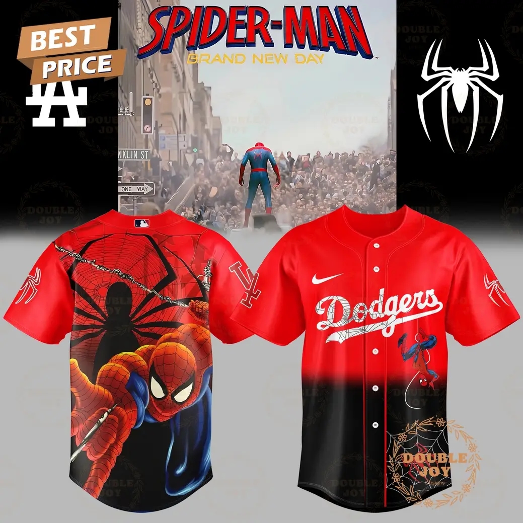 Los Angeles Dodgers x Spider Man - Brand New Day 2025 Red Edition Baseball Jersey