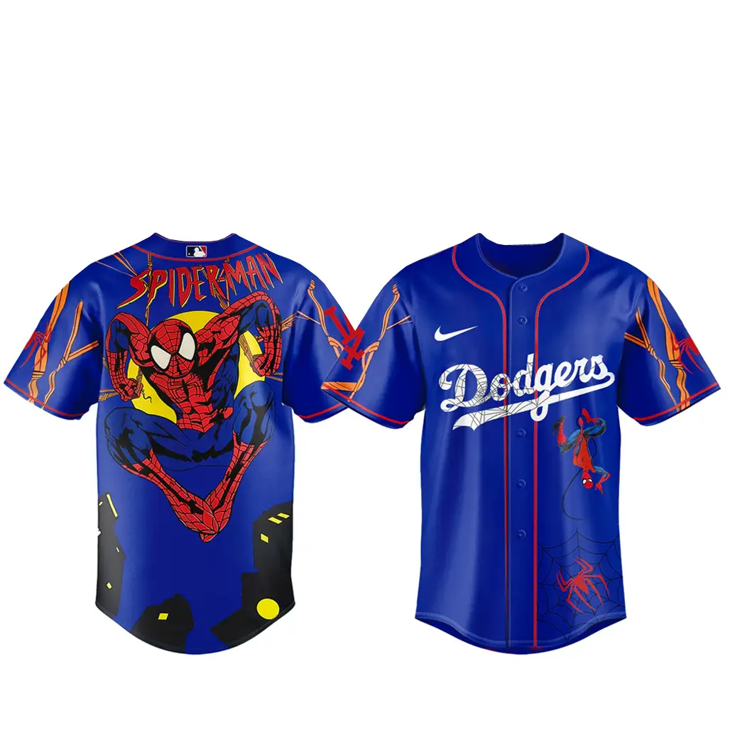 Los Angeles Dodgers x Spider Man Brand New Day 2026 Baseball Jersey - Tazila