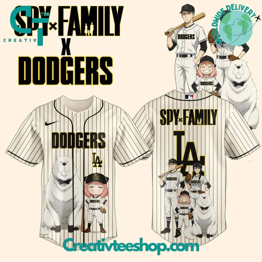 Los Angeles Dodgers X Spy Family Special Edition Baseball Jersey