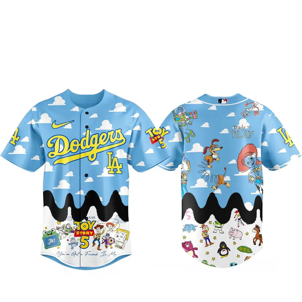 Los Angeles Dodgers x Toy Story 5 Baseball Jersey Version 1 - Tazila