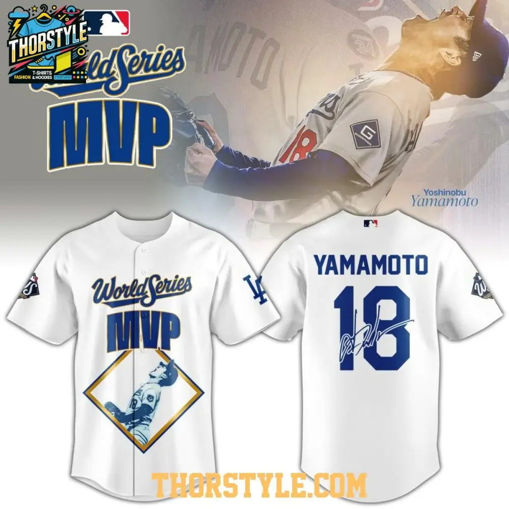 Los Angeles Dodgers Yamamoto Mvp World Series 2025 Champs Baseball Jersey