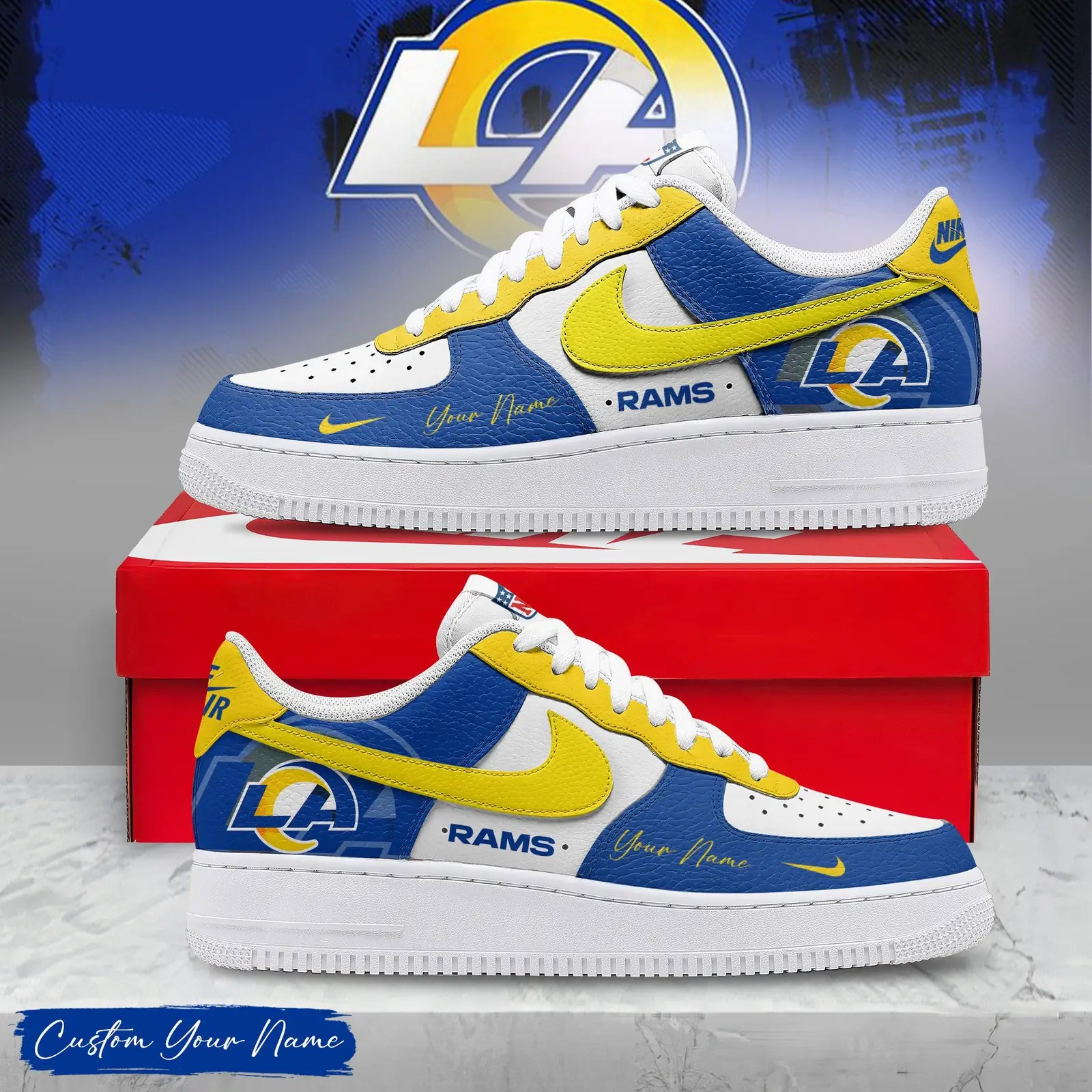 Los Angeles Rams | Premium Air Force 1 Victory Pride Limited Edition