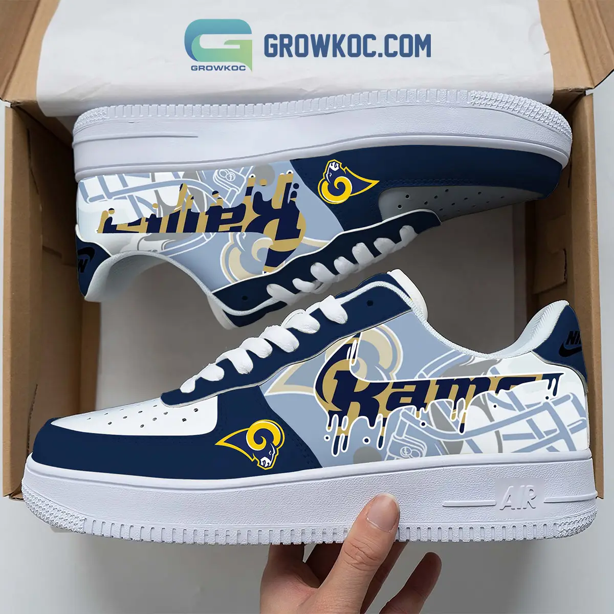 Los Angeles Rams Team Logo Fan Air Force 1 Shoes