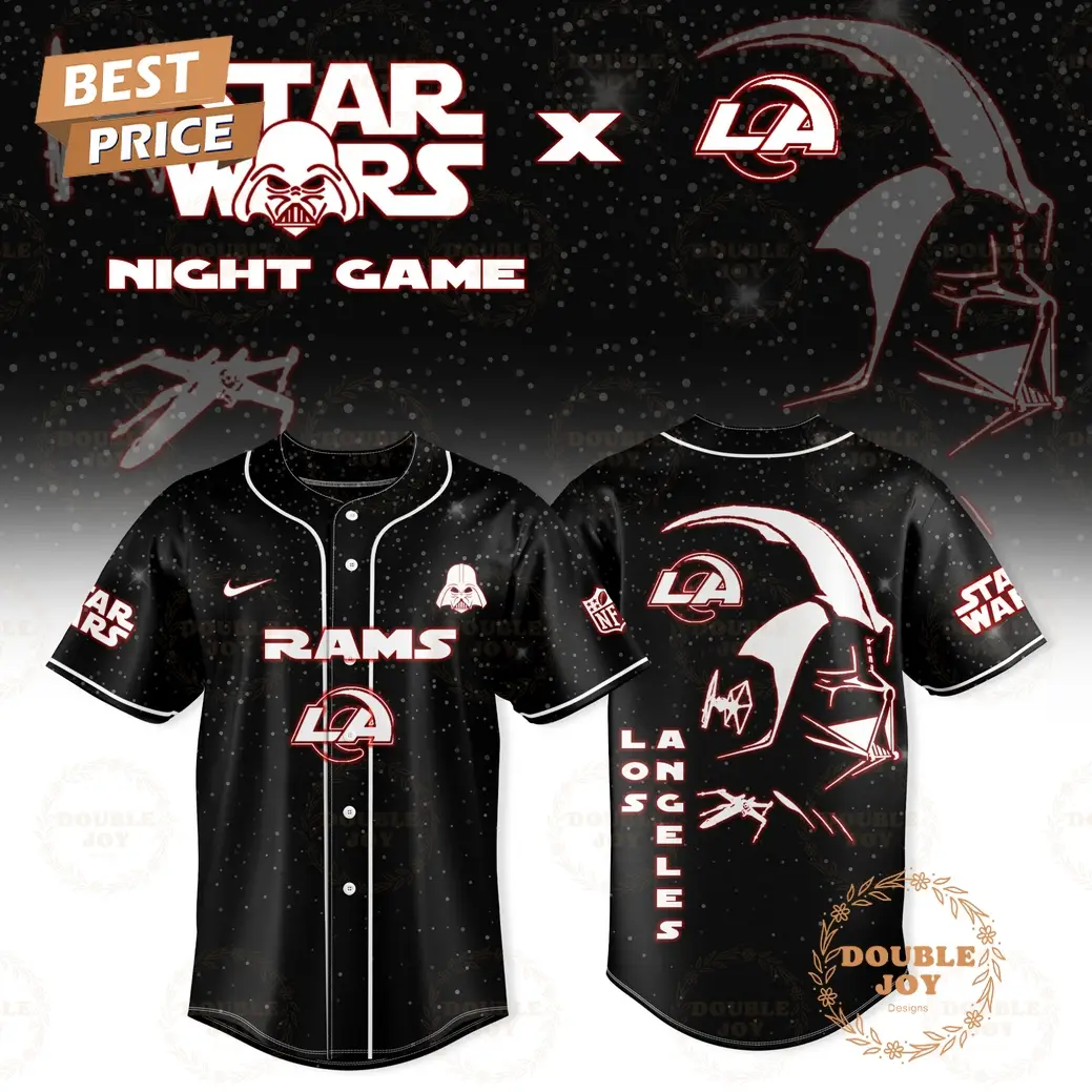 Los Angeles Rams x Star Wars 2025 Night Game Baseball Jersey