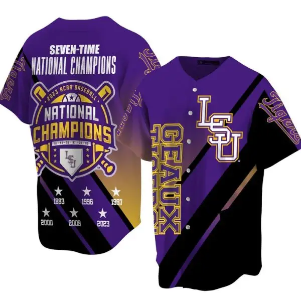 Lsu Tigers 7-Time National Champions Jersey – Celebrate 2023 Victory In Style!