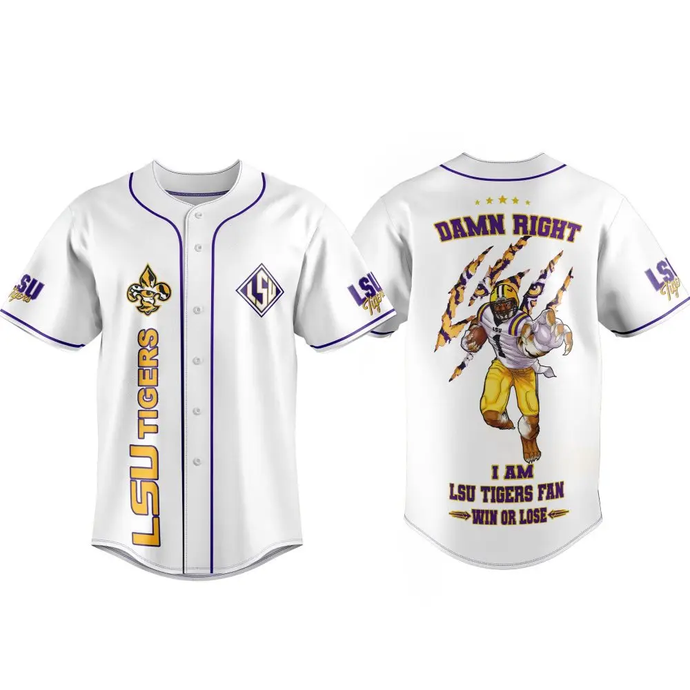 Lsu Tigers Fan Jersey – Bold Graphic Design For Die-Hard Supporters , Win Or Lose Pride Lsu Tigers Fan Jersey – Bold Graphic Design For Die-Hard Supporters , Win Or Lose Pride - Image 1