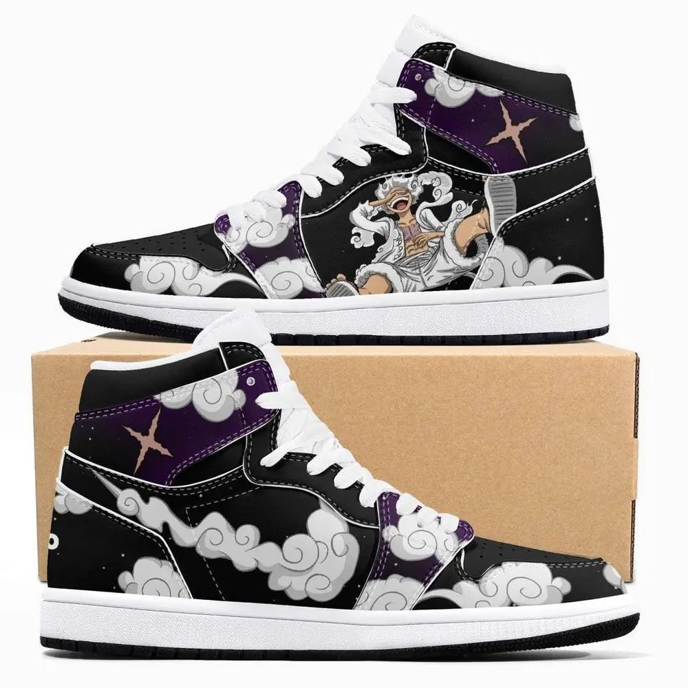 Luffy White Gear 5 One Piece AJ1 Shoes