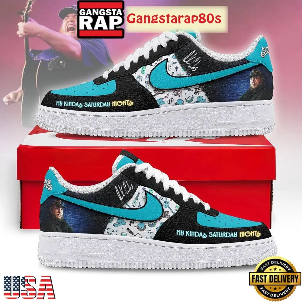 Luke Combs My Kinda Saturday Nights Air Force 1 Sneakers Shoes