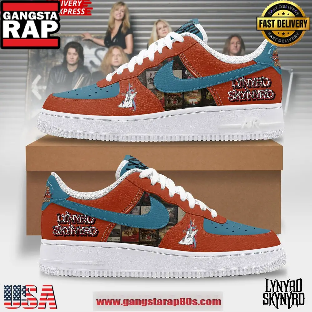 Lynyrd Skynyrd Rock Band Limited Edition Air Force 1 Running Sneakers Shoes