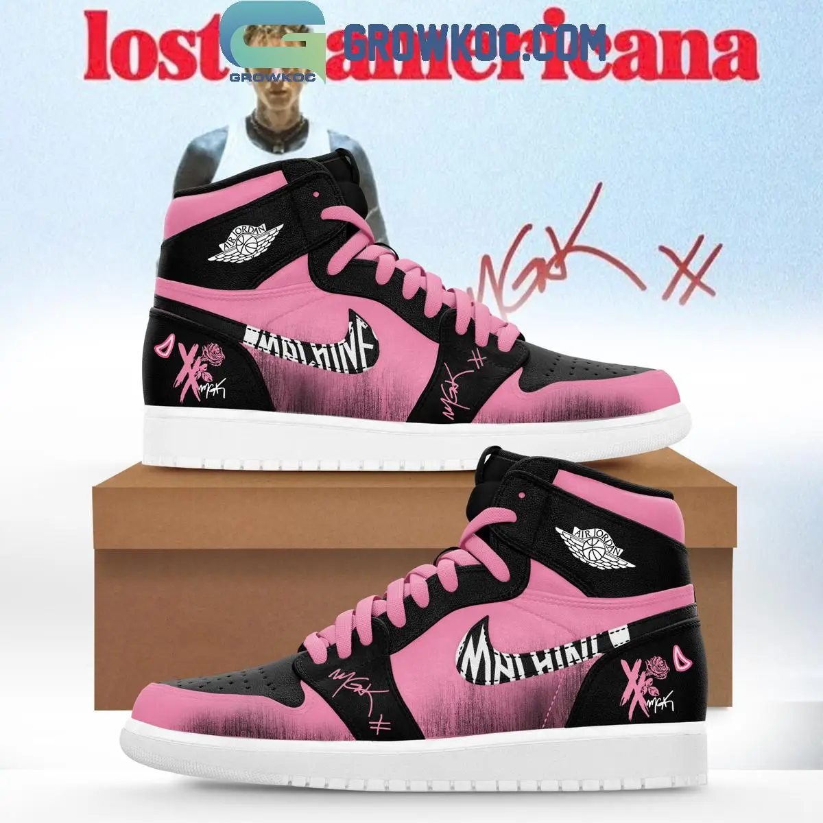 Machine Gun Kelly Lost Americana Tour 2025 Air Jordan 1 Shoes