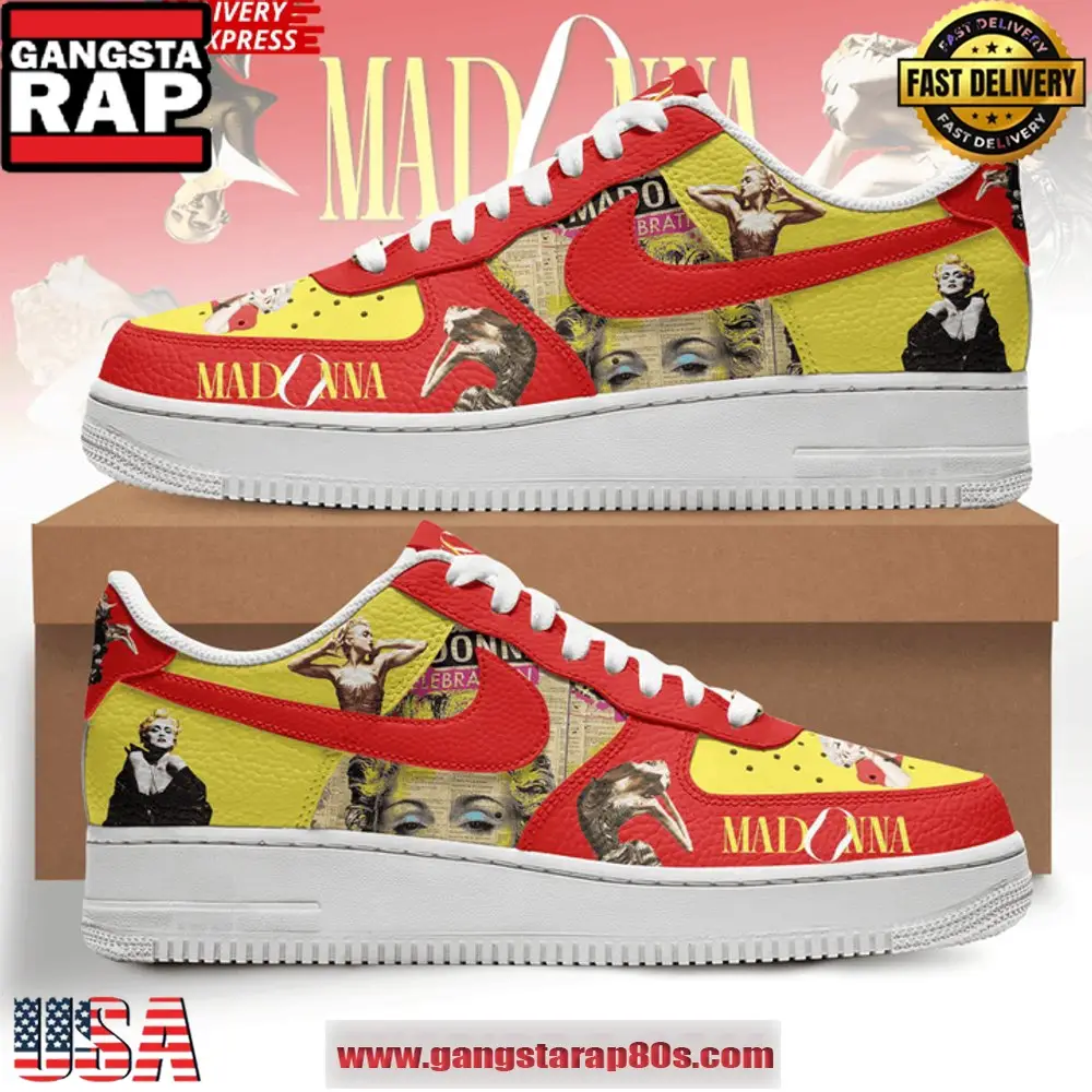 Madonna Celebration Special Edition Air Force 1 Running Sneakers Shoes