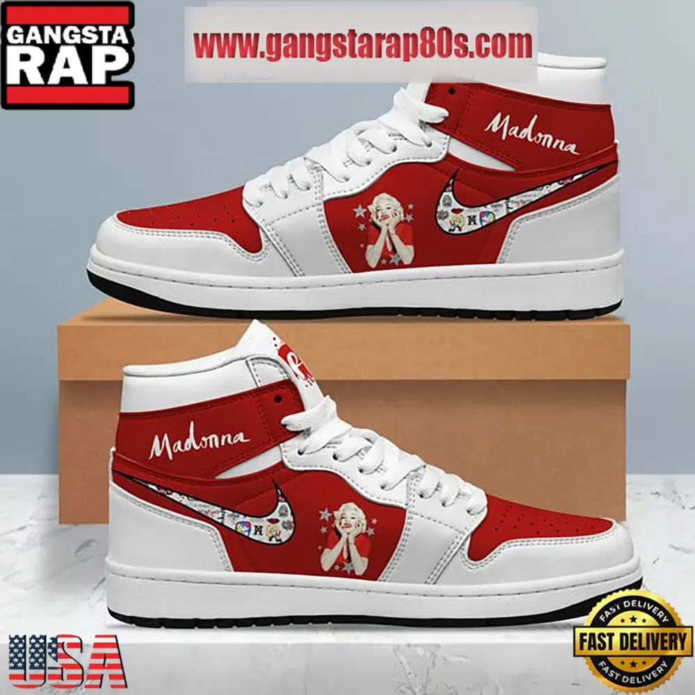 Madonna Team Love Air Jordan 1 Sneakers Shoes