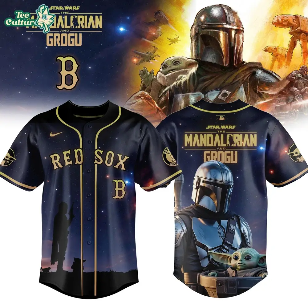 Mandalorian Grogu, Star Wars Jersey, Red Sox Jersey