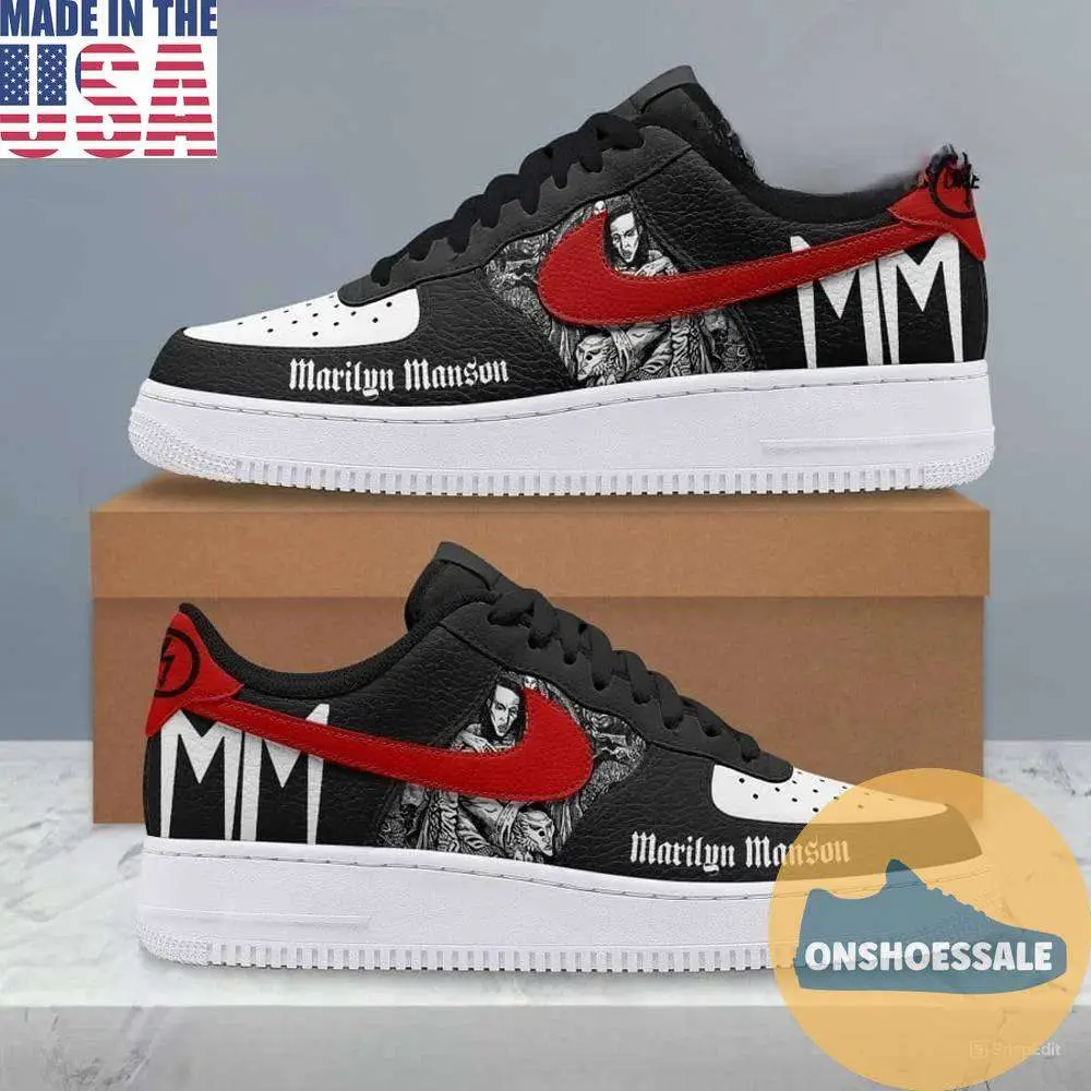 Marilyn Manson American Singer Air Force 1, Gift For Fans - Best Gift Shoes