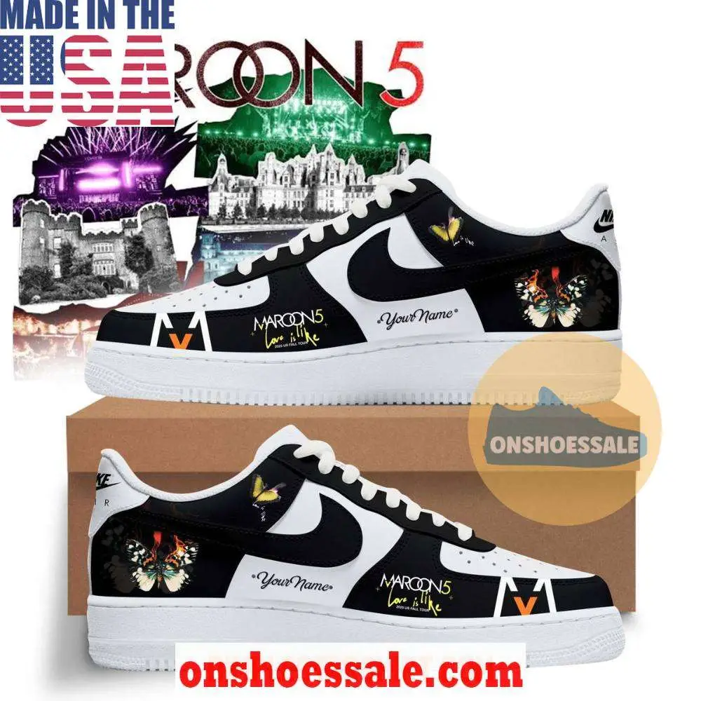Maroon 5 Europe Tour 2026 Air Force 1 Shoes, Gift For Fans - Best Gift Shoes
