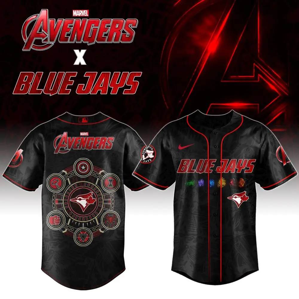 Marvel Avengers X Blue Jays Limited Edition Jersey - Unleash Your Superhero Style!