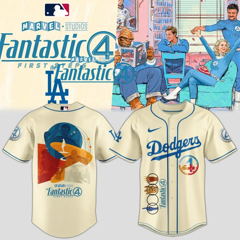 Marvel X Dodgers Fantastic 4 Jersey - Limited Edition Mlb Fan Gear