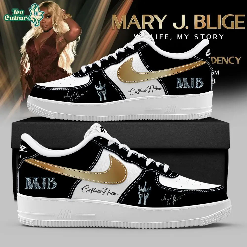Mary J. Blige Las Vegas Residency Tour 2026 Signature Custom Name Black Shoes AF