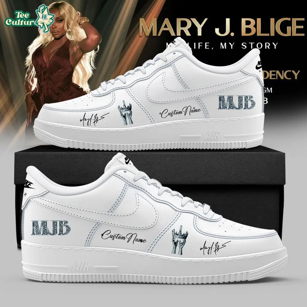 Mary J. Blige Las Vegas Residency Tour 2026 Signature Custom Name White Shoes AF