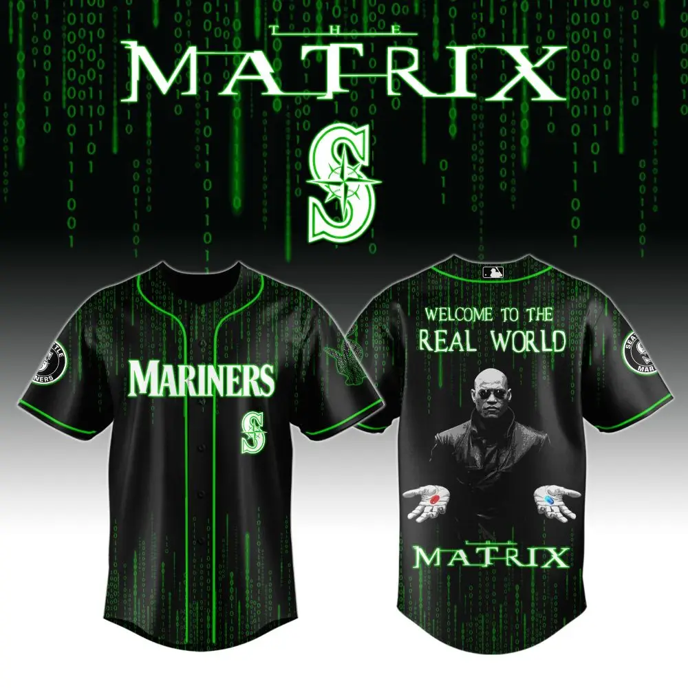 Matrix-Inspired Mariners Baseball Jersey – Limited Edition Fan Gear