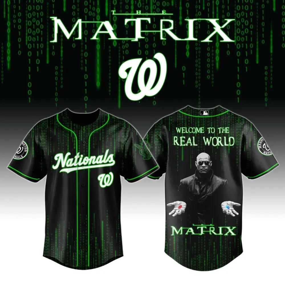 Matrix Nationals Jersey - Limited Edition Sci-Fi Baseball Shirt - Welcome To The Real World Style