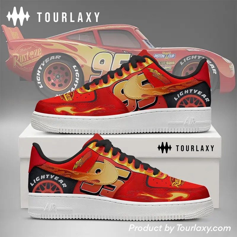 Mc Queen Lightning Mcqueen Air Force 1 Shoes 