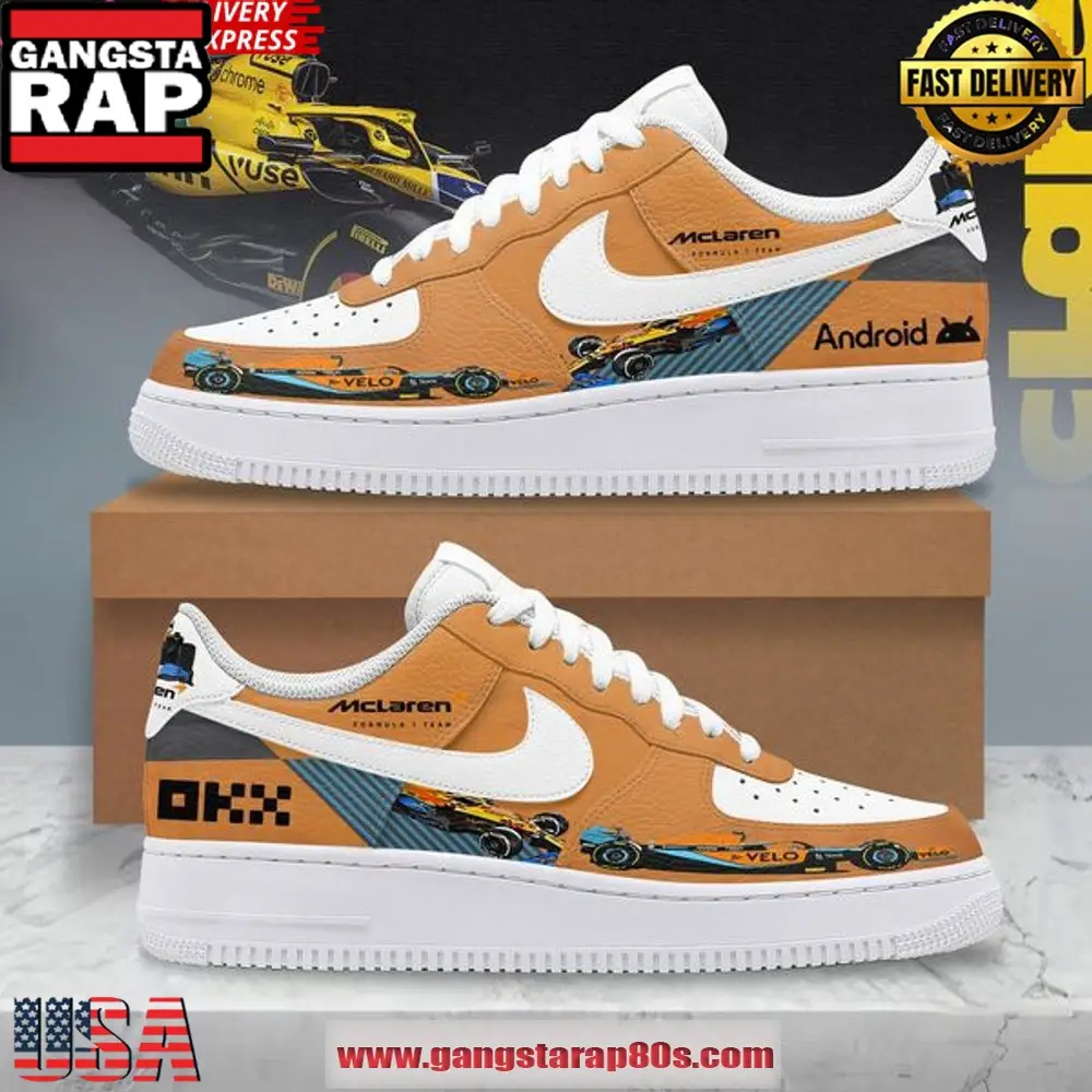McLaren Racing Limited Edition Air Force 1 Running Sneakers Shoes