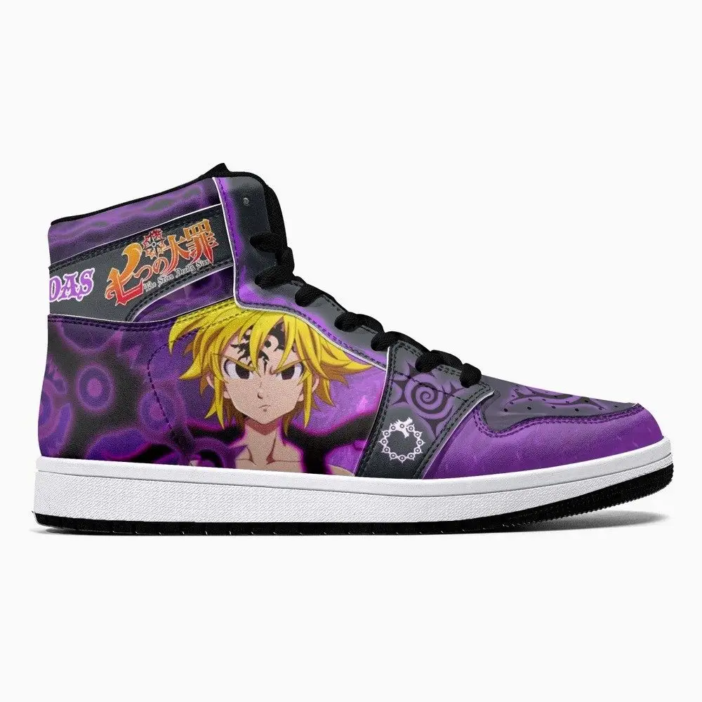 Meliodas Assault Mode Seven Deadly Sins JD1 High Top Shoes Meliodas Assault Mode Seven Deadly Sins JD1 High Top Shoes - Image 1