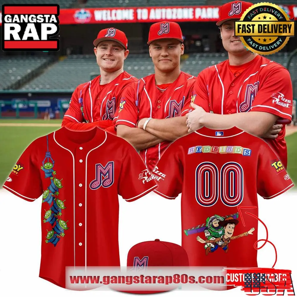 Memphis Redbirds x Toy Story 2025 Custom Baseball Jersey Memphis Redbirds x Toy Story 2025 Custom Baseball Jersey - Image 1