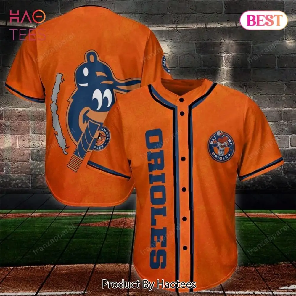 Men'S Orange Orioles Baseball Jersey - Stylish Team Fan Apparel By Haotees