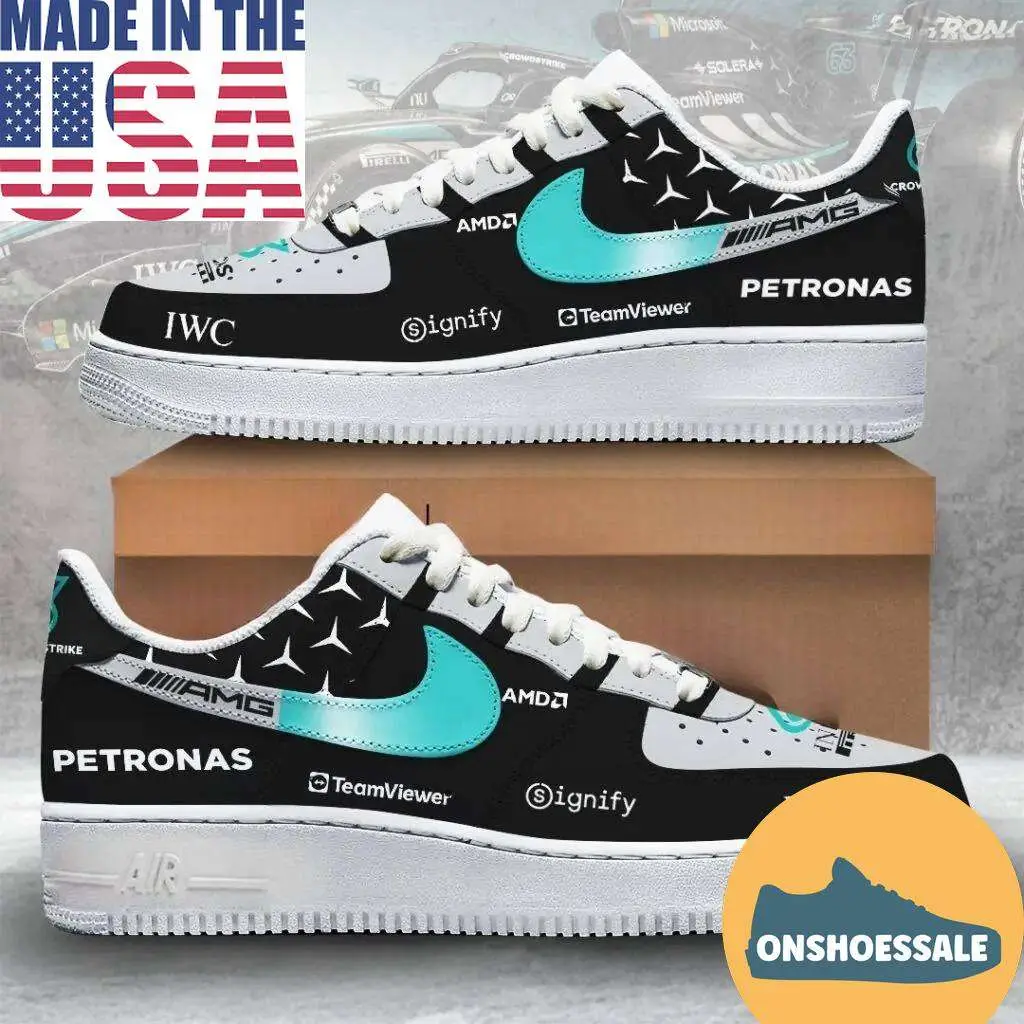 Merc AMG Petronas F1 Team 2026 AF1 Sneaker - Best Gift Shoes