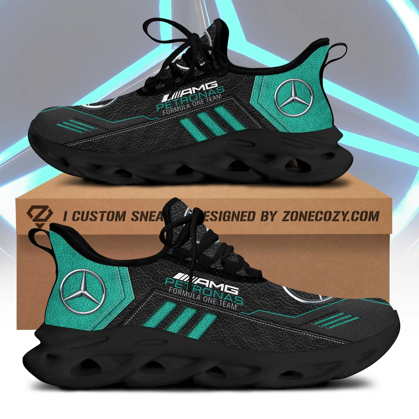 Mercedes 100th Anniversary Sneaker Mercedes AMG Petronas Shoes Gift Ideas For Him