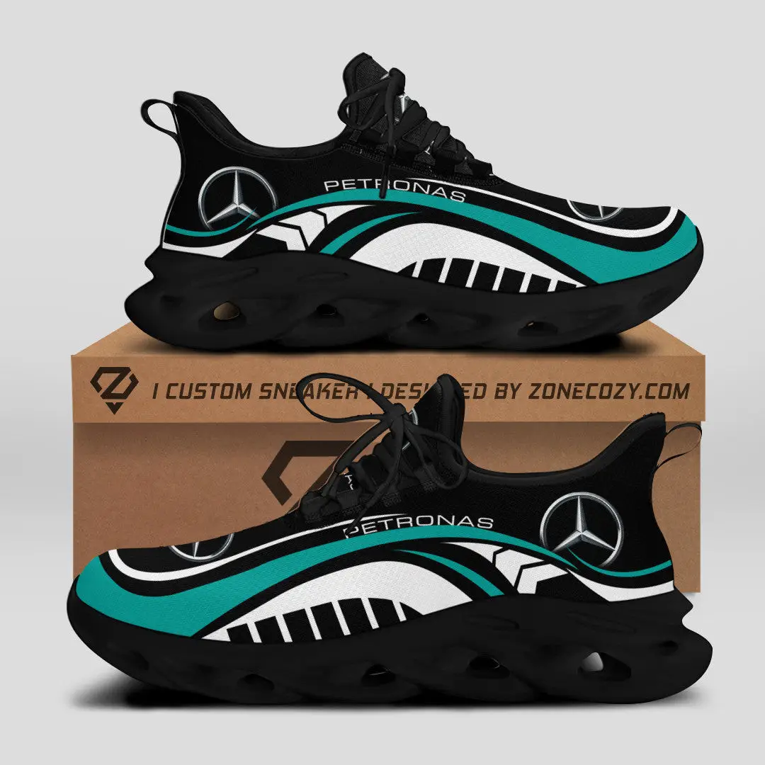 Mercedes 100th Anniversary Sneaker Petronas Formula One Team Edition Shoes Gift For Dad