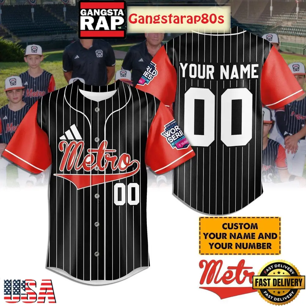Metro Little League World Series Custom Baseball Jersey Shirt