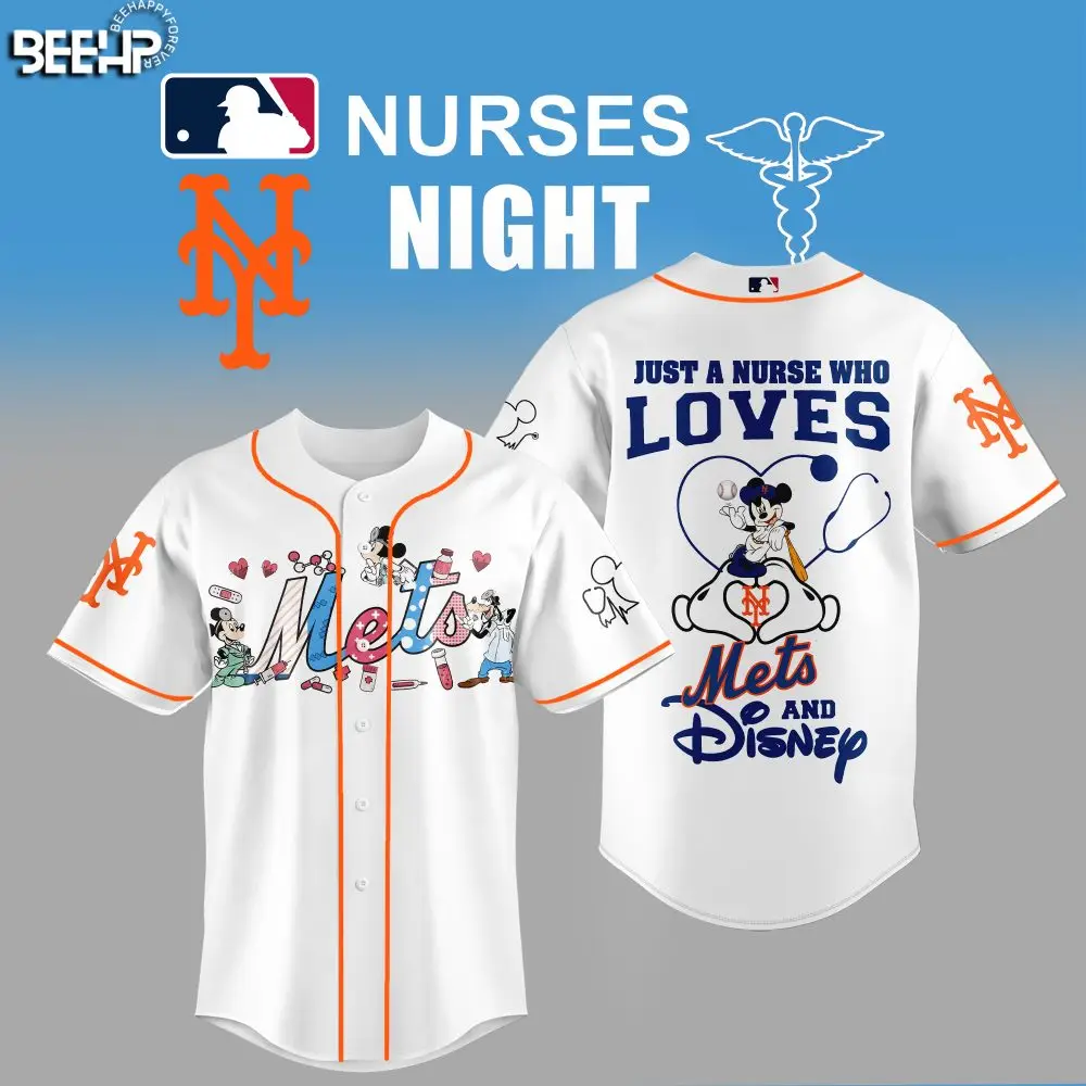 Mets & Disney Nurse Night Jersey – Perfect Gift For Fans & Healthcare Heroes!
