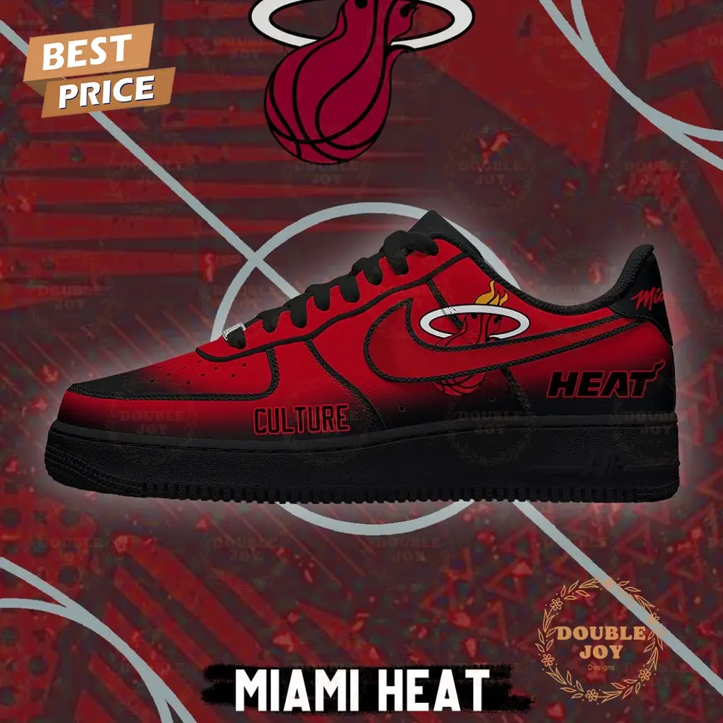 Miami Heat City Edition 2025 Air Force 1 Sneakers