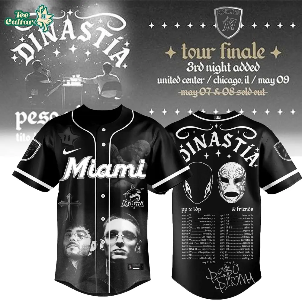 Miami Marlins MLB x Dinastía Tour Jersey Limited Edition