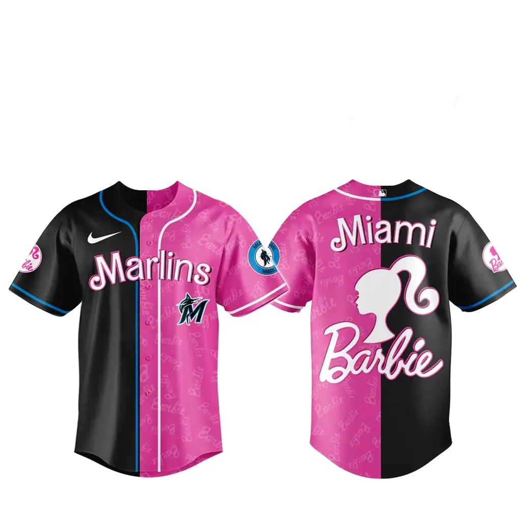Miami Marlins x Barbie Night Game 2026 Baseball Jersey - Tazila