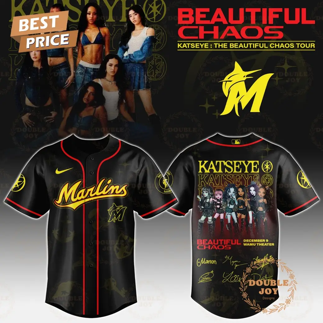 Miami Marlins x Katseye "The Beautiful Chaos Tour" 2025 Baseball Jersey